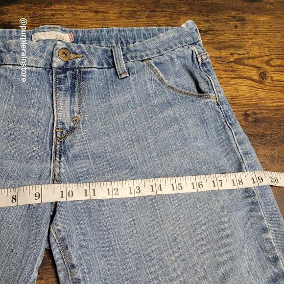 Vtg Levi's Bermuda Shorts 6 Mid Rise 545 Medium Light Wash Stretch Denim Y2K - Picture 6 of 11
